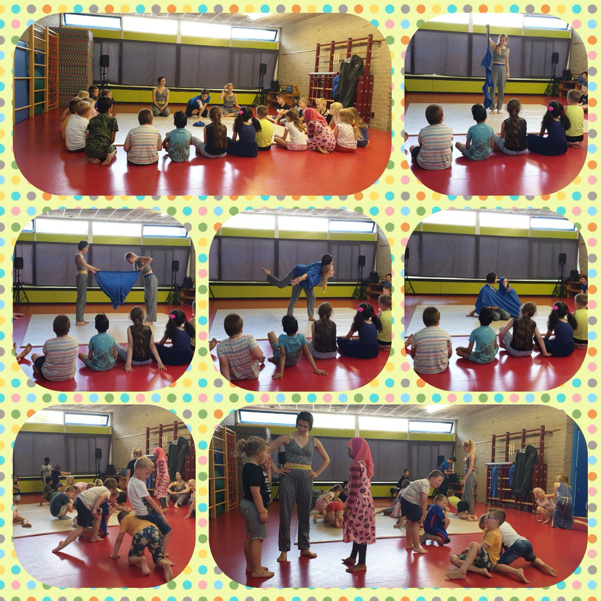 Cultuureducatie vinden wij belangrijk! Vandaag een dansvoorstelling voor groep 3/4.