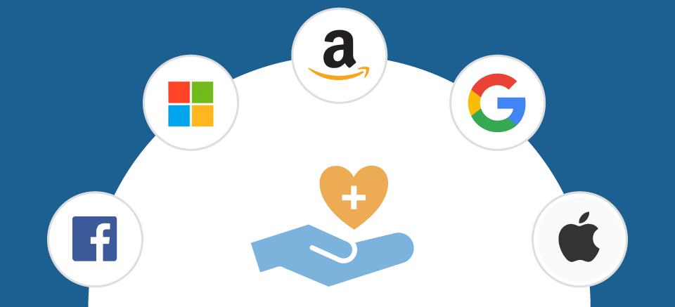 coliquio's tweet photo. Wir zeigen, wie Technologie-Riesen #Healthcare angreifen und welche verfolgen @Google, @Apple, @Amazon, @Microsoft und @Facebook im Gesundheitsmarkt verfolgen. https://t.co/Y89L5ZNdg3 https://t.co/uBKkUDqyqv