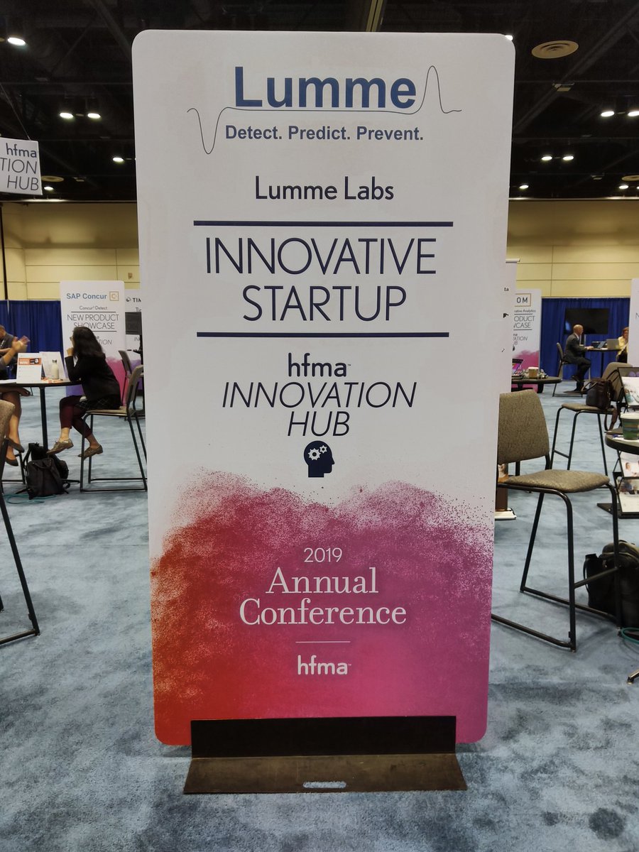 Live from <a href="/hfmaorg/">HFMA</a>. Come check out Lumme's kiosk at the innovation hub!