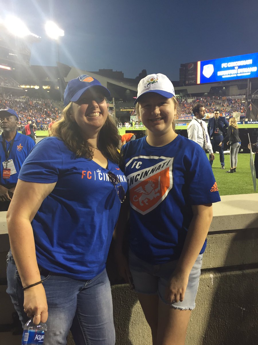shevigirl's tweet photo. This girl loved her first @fccincinnati game Saturday. She can’t wait to go again and spend time with Mom. Shocking words from the teen who thinks I’m the most uncool person on earth. #momwin #findingconnections #stillmybabygirl #soccerlover https://t.co/aIfQOQdwpx