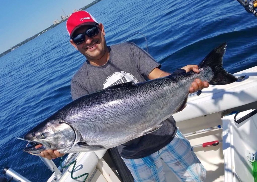 KulakMarc's tweet photo. Had the opportunity to fish in the @portcredit #Salmon &amp; #Trout Pen Derby this weekend with my father &amp; friend Ryan on his boat.  🎣 🐟 https://t.co/aBr3QZtr4p