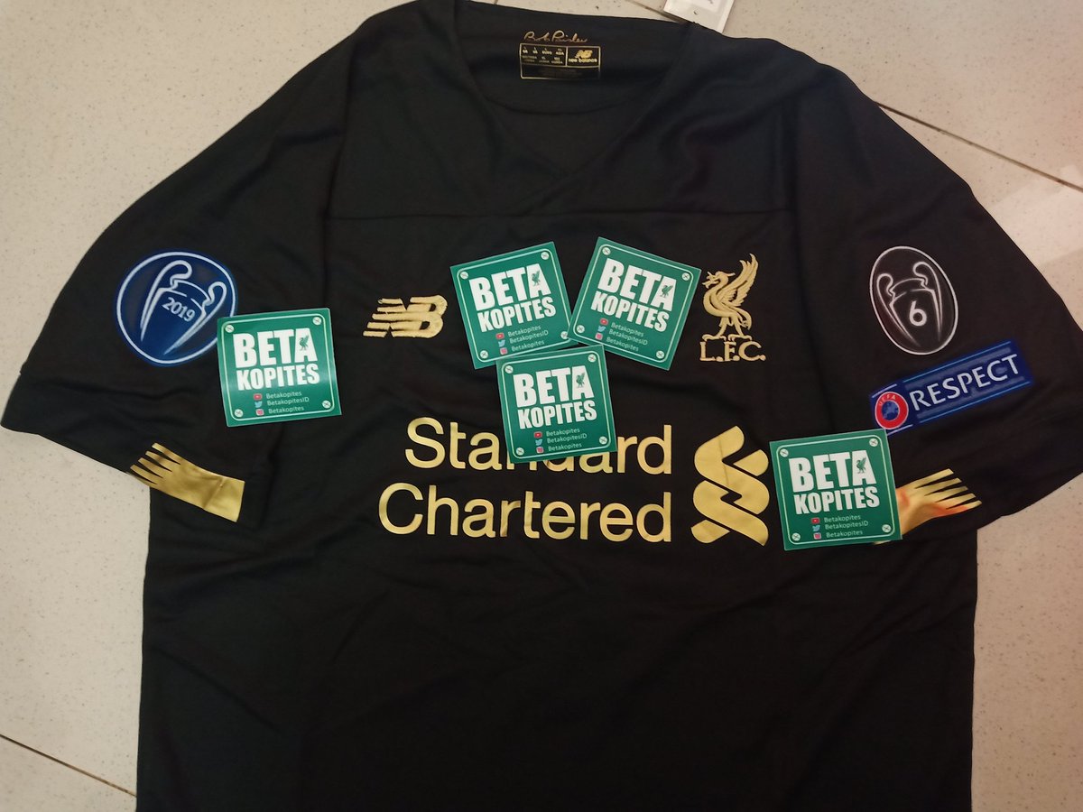 BetaKopites's tweet photo. Open Preorder Jersey LFC, Po sampai tangal 1 July 2019. FREE ONGKIR JABODETABEK
1 . Jersey Home-Away-Kiper 19/20 Polos Turun Harga jadi 120rb 
2. Jersey Patch BPL 150rb
2. Jersey Full Patch UCL 170rb
3. Jersey Parade 200rb. 
Yang minat bisa japri https://t.co/yKiZ7iyKgp 😁🙌🏽 https://t.co/Rtc6tMofoZ
