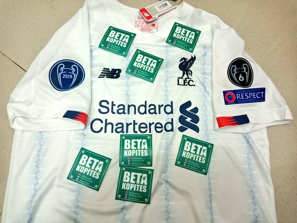 BetaKopites's tweet photo. Open Preorder Jersey LFC, Po sampai tangal 1 July 2019. FREE ONGKIR JABODETABEK
1 . Jersey Home-Away-Kiper 19/20 Polos Turun Harga jadi 120rb 
2. Jersey Patch BPL 150rb
2. Jersey Full Patch UCL 170rb
3. Jersey Parade 200rb. 
Yang minat bisa japri https://t.co/yKiZ7iyKgp 😁🙌🏽 https://t.co/Rtc6tMofoZ