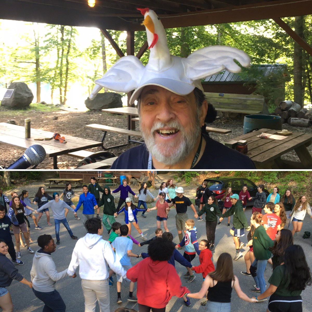 LaurelMusicCamp's tweet photo. In the morning, we chicken dance. SWITCH!
.
.
.
.#poultry #choreography #LMC75 https://t.co/AnCsUXuXpO