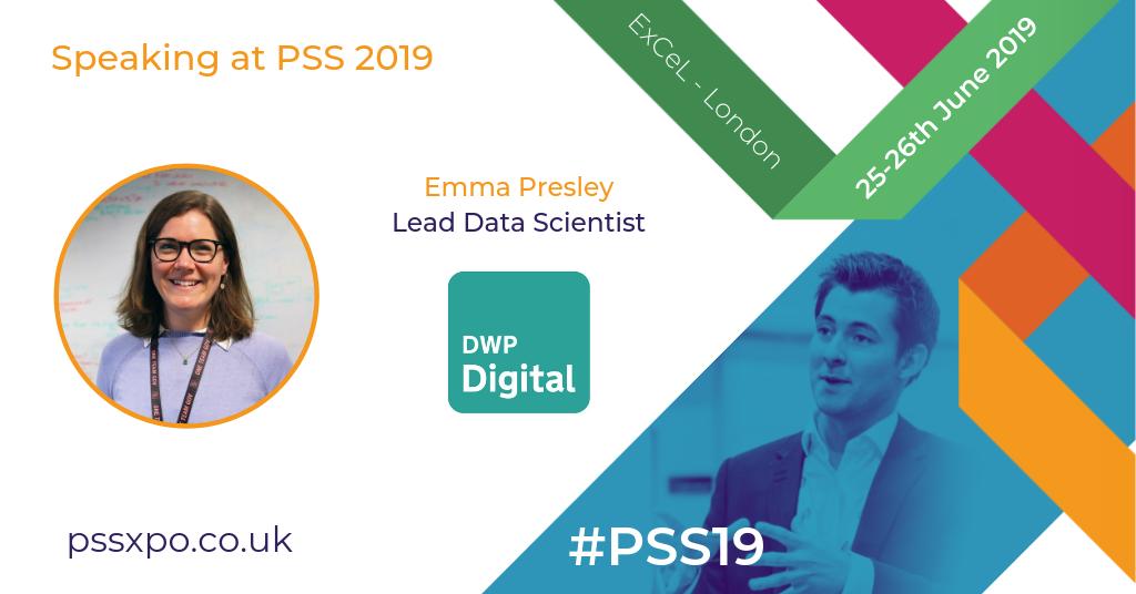 DWPDigital's tweet photo. Our @EmmaPresley is taking part in a panel discussion about #datascience in #servicedesign at tomorrow's @Public_SectorUK #PSS19 event.

Read an interview with Emma and register for a place at the discussion ➡️ https://t.co/oNgzNuBbbB https://t.co/JKk4cysdP0