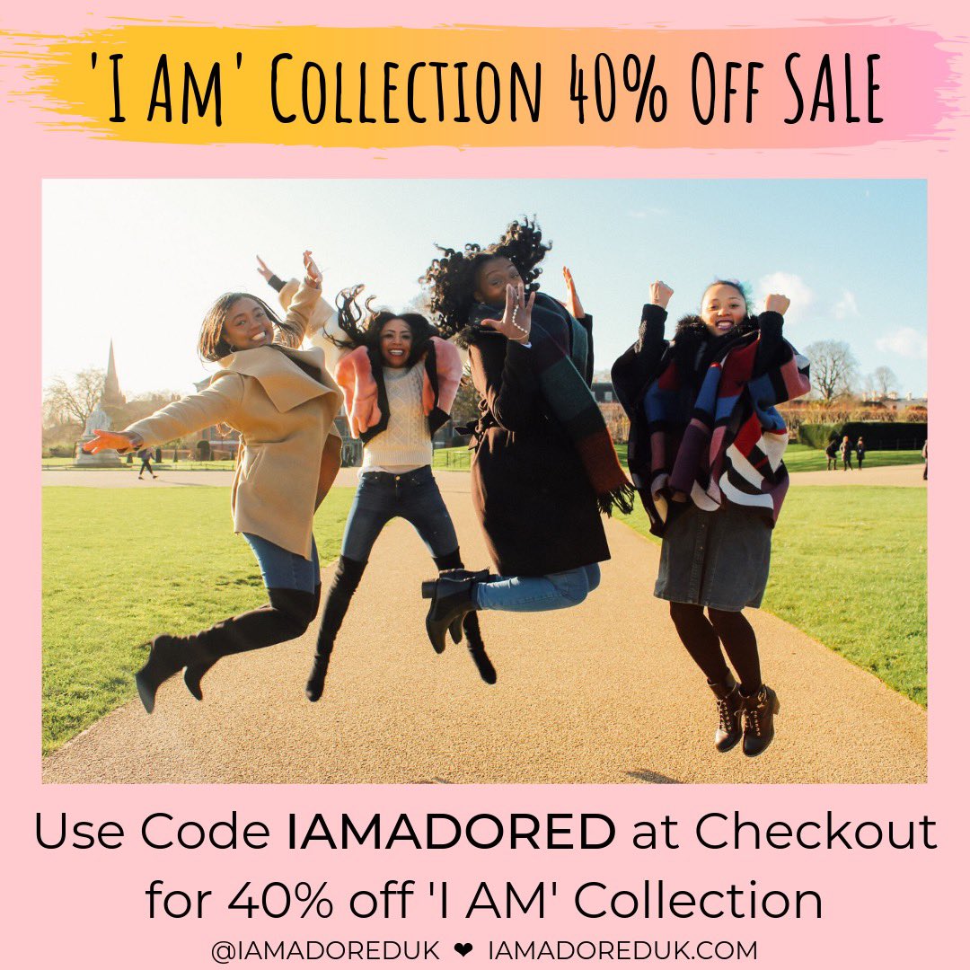 Happy Monday 💜 As a reminder, we are offering 40% off our 'I AM' collection for the next few weeks. Our 'I AM' collection allows women to express uniqueness and acknowledge what makes you ADORED 💖 Offer valid through 13th July 2019 #iamadoreduk