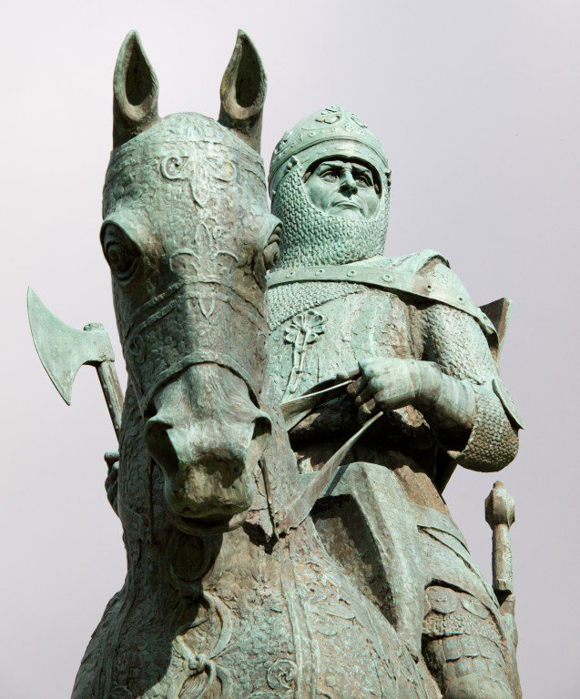 HistEnvScot's tweet photo. #DYK the magnificent statue of #RobertTheBruce marking the site of the Battle of Bannockburn was designed by sculptor Pilkington Jackson &amp; was erected in 1964? 

Jackson was a graduate of @eca_edinburgh &amp; worked closely with architect Robert Lorimer throughout his career. https://t.co/6wxNQ9QL6B