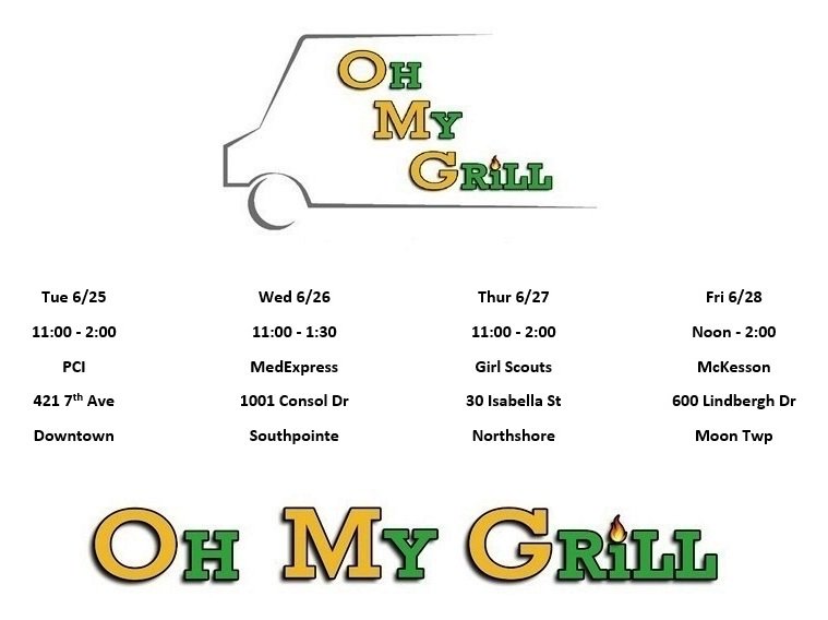 This weeks lunch schedule!