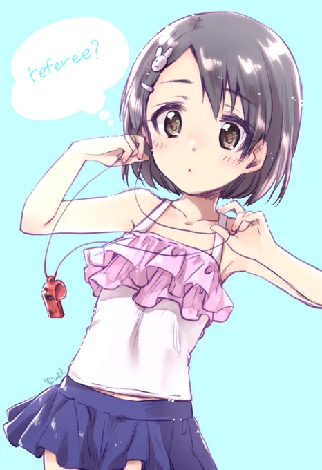 佐々木千枝ちゃんの例の水着を描いてみました👙 