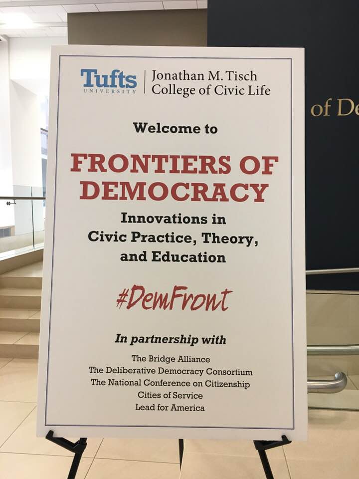 We wrapped up another fantastic Frontiers of Democracy conference this weekend! Many thanks to all our speakers, presenters, and attendees, and especially to our partners <a href="/CitiesOfService/">Cities of Service</a> <a href="/BrdgAllianceUS/">Bridge Alliance Education Fund</a> <a href="/DDemocracyC/">DDC</a>, <a href="/NCoC/">National Conference on Citizenship</a> #LeadForAmerica. See you next year for #DemFront 2020!