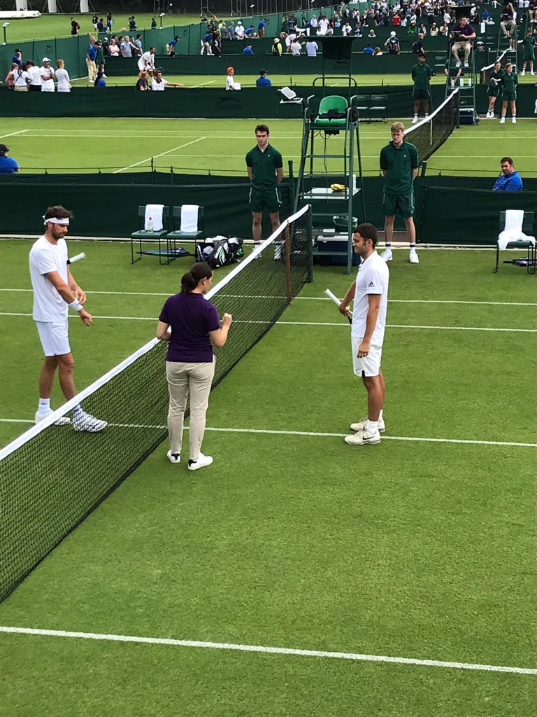 Our ex-president #MarkWhitehouse is playing at Wimbledon Qualifiers and we could not be more proud! Lets go Mark!!!! #wimbledon <a href="/BritUniTennis/">British Uni Tennis</a> @SportImperial