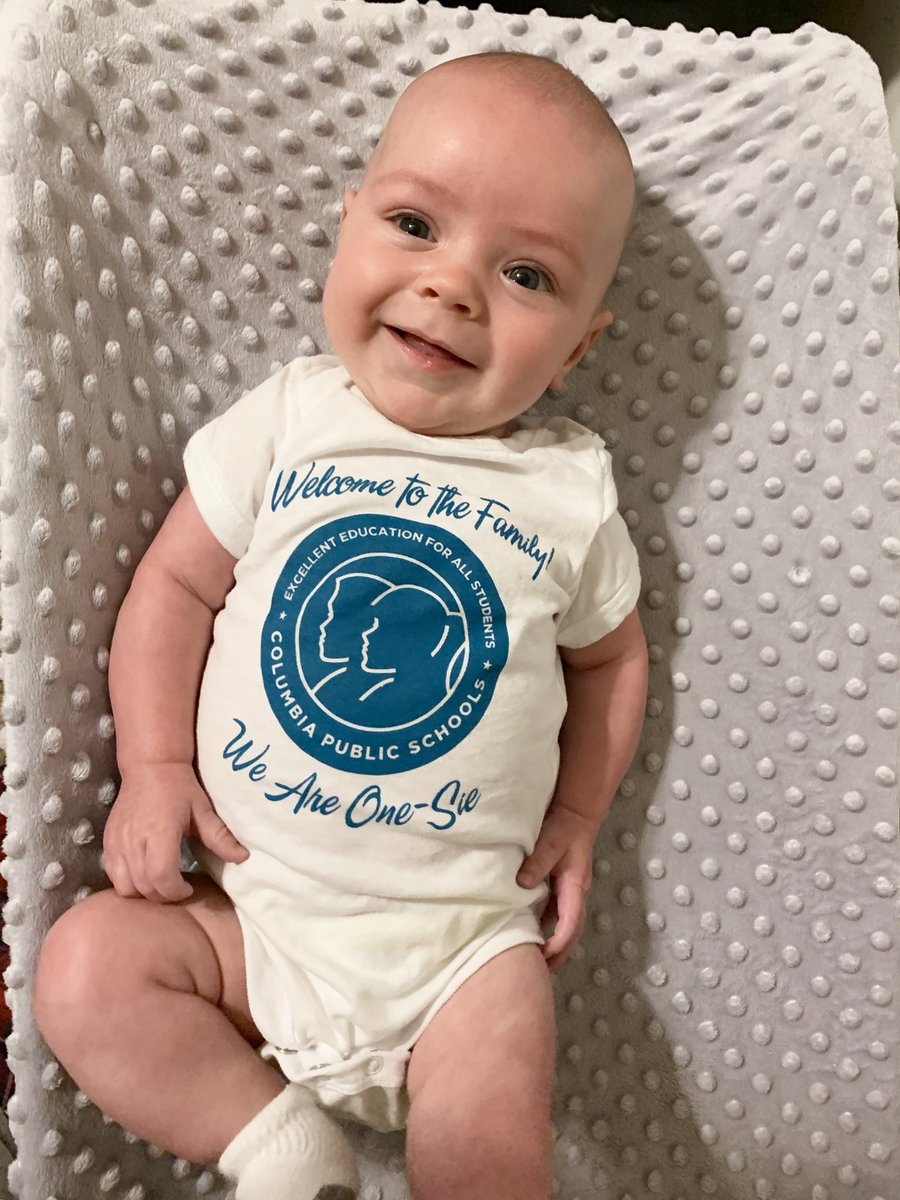 Wade is happy to have joined the CPS family! Thanks <a href="/mltneale/">Morgan Neale</a> for the “One-Sie”. #WeAreOne