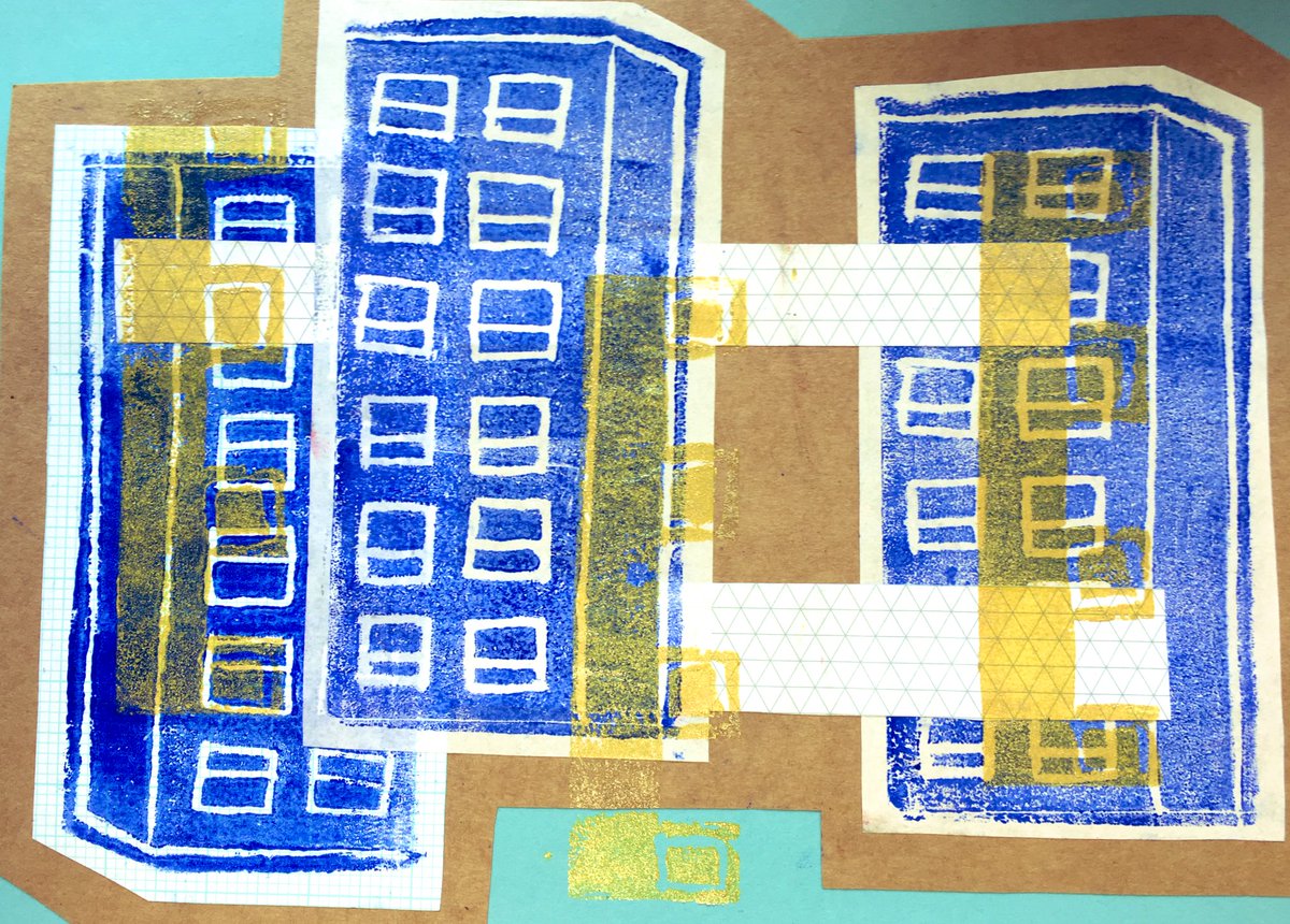 leedshighrise's tweet photo. Great workshop this morning with #Burmantofts and #LincolnGreen residents doing some #monoprint #collage #photography in answer to #socialhousing and #HighriseLiving. https://t.co/0EyLYjR0gK