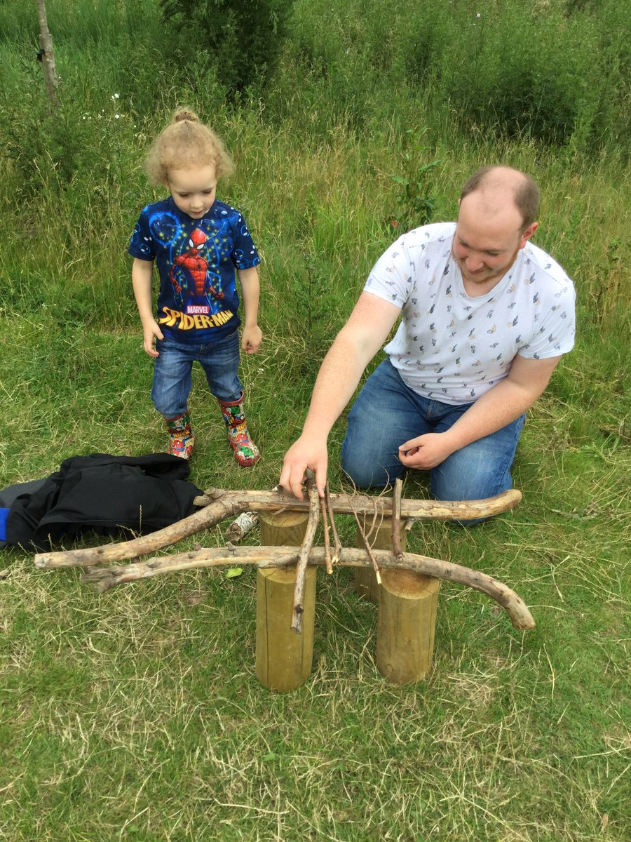 ForestScientia's tweet photo. It was our first Forest School family sessions today. Our nursery children loved having their parents with them. It was great to see the interaction and communication and the smiles on everyone’s faces. 
#forestschool @ScientiaAcadem1 https://t.co/DljzauN6ml