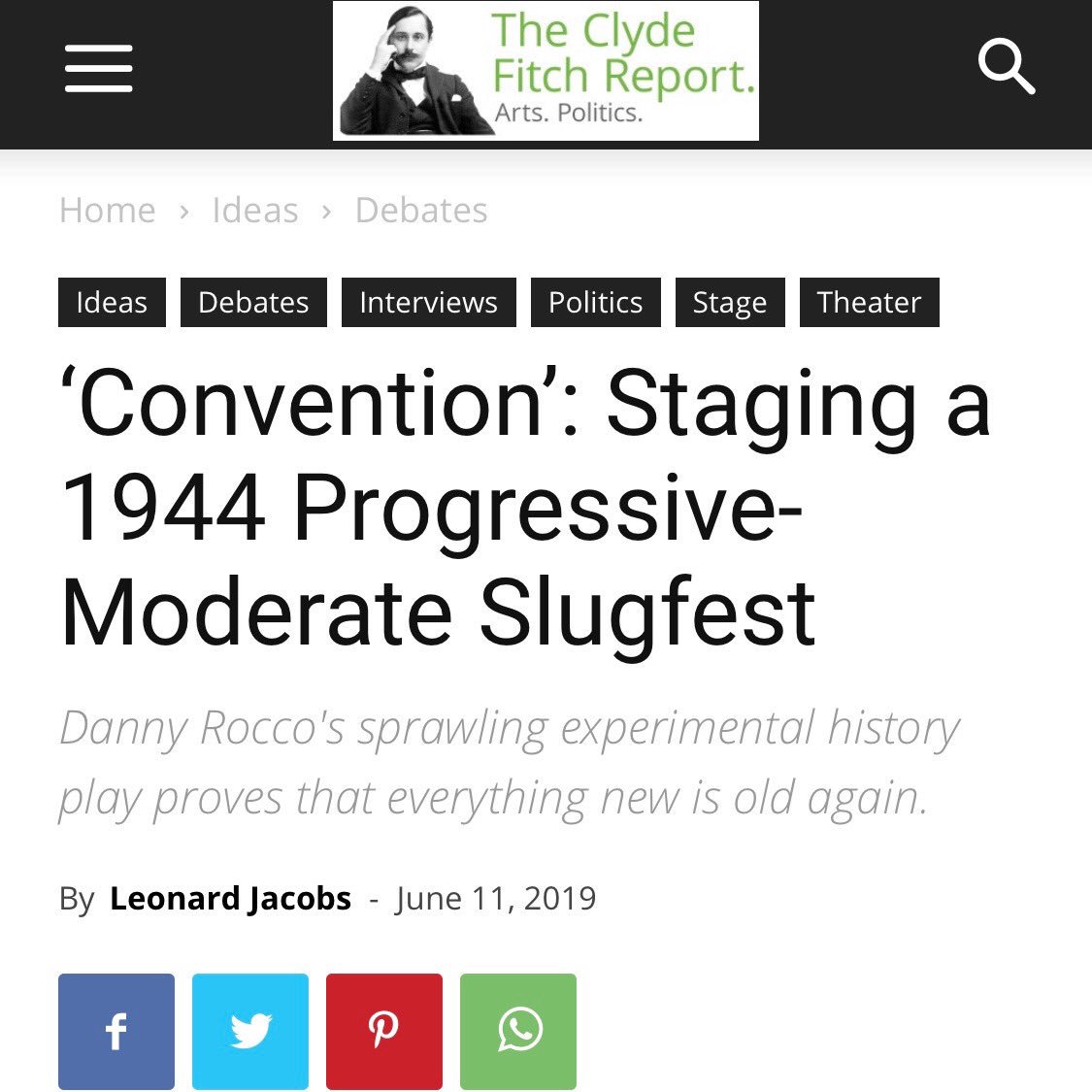 convention1944's tweet photo. 🎭 LIVE TALK BACK 🎭

Exciting announcement: this Friday June 28 after the show we are having a talk-back with some of the cast! https://t.co/MZVWfhLtmp 

#ConventionThePlay #OffBroadway #ClydeFitch #ClydeFitchReport #TalkBack https://t.co/gaRRSPmQnR
