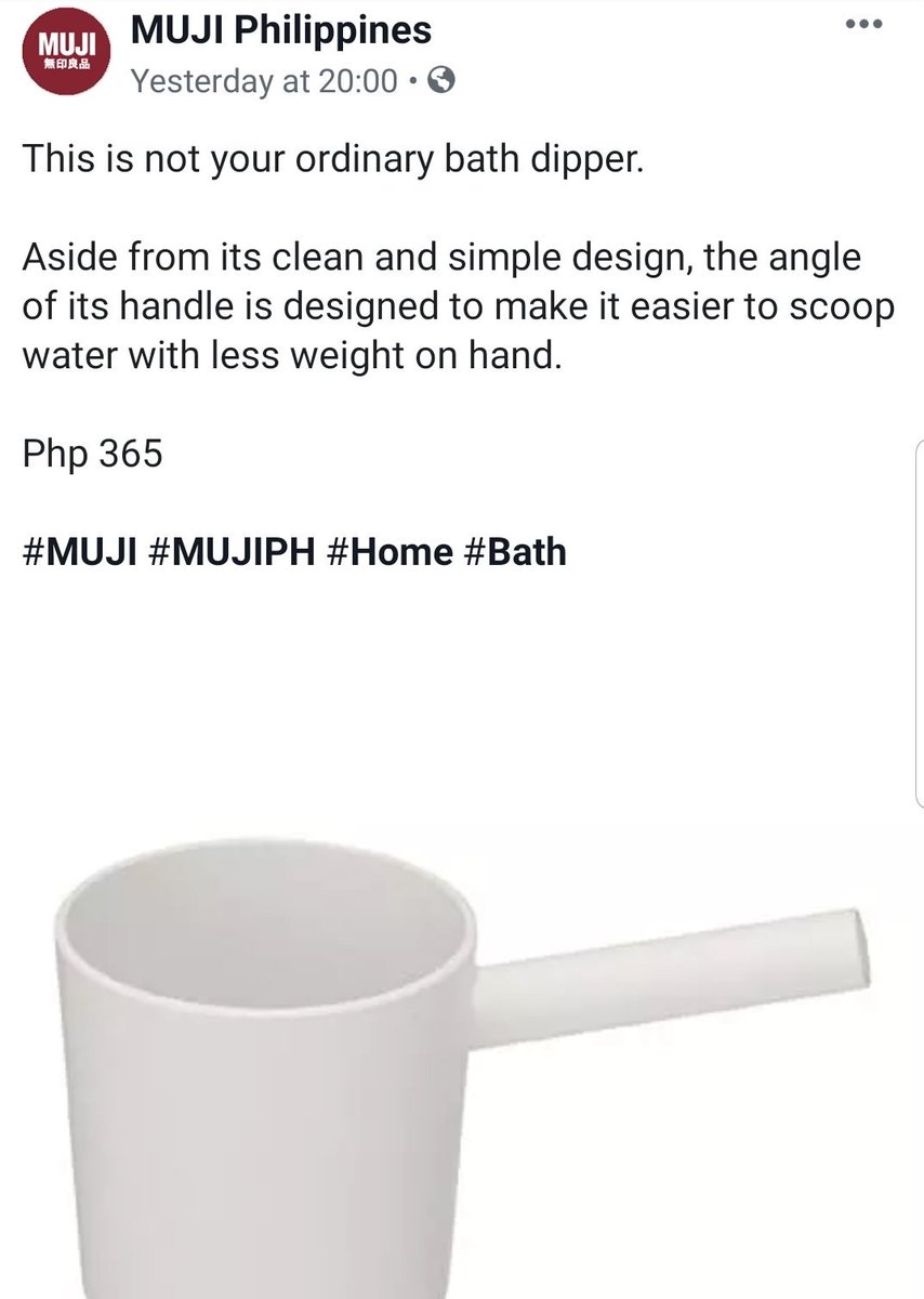 kimseokrj7's tweet photo. So it started with Muji's post about its bath dipper aka tabo which is priced at Php365 and then Orocan answered. The shaaade! 😁 But hey, Muji has a different target market but still, it's funny. 😂 #MujiPH #Muji #Orocan #tabo #bathdipper https://t.co/RJVXb7HpdI
