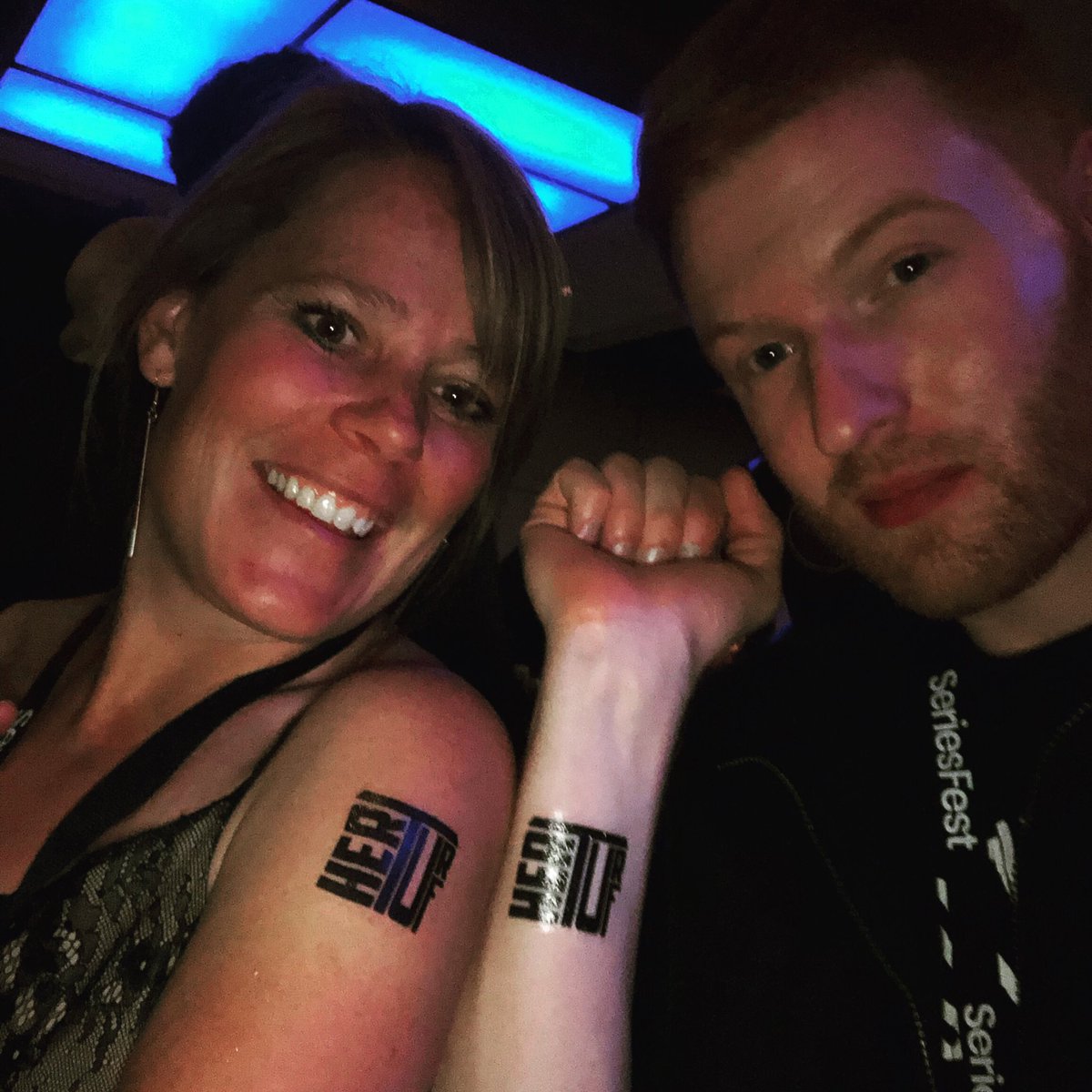 her_turf's tweet photo. Having fun with #HerTurf fans during an after party at @SeriesFest last night that support #femalerefs and #femaleofficials #football with @shantelghansen our director and producer. https://t.co/YtXyOXSFJb