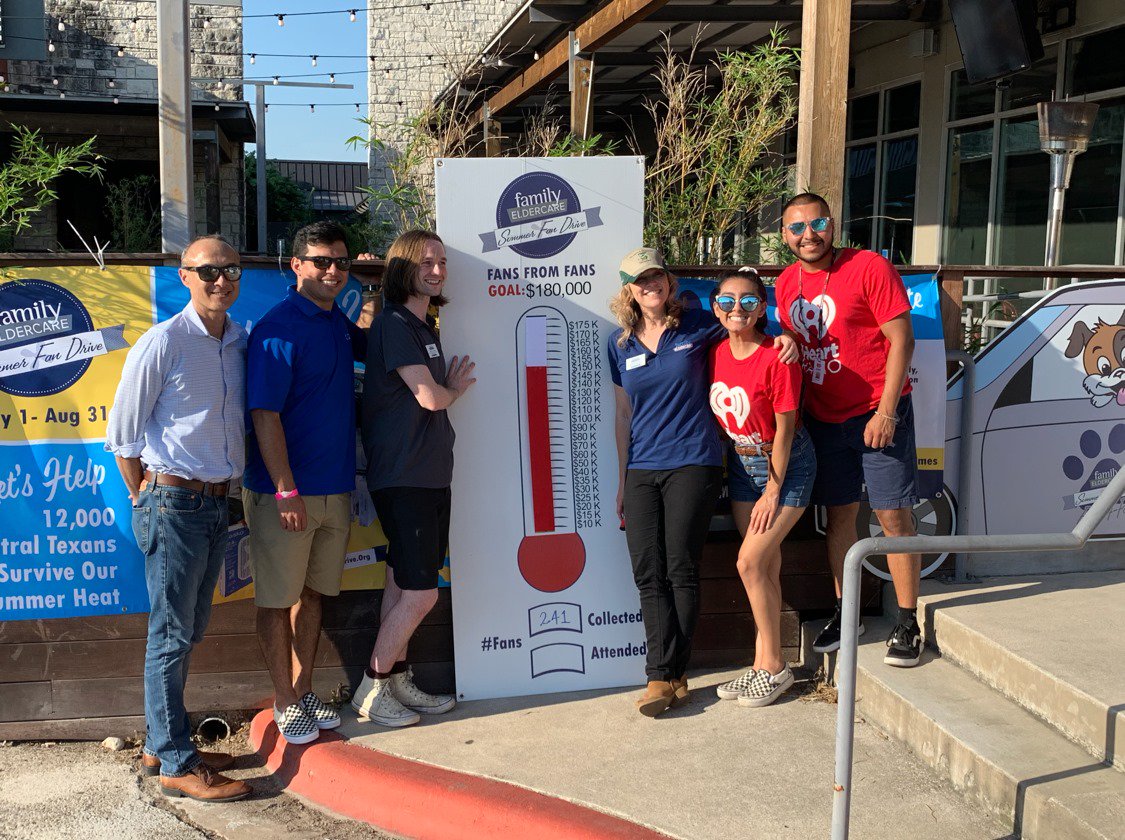 familyeldercare's tweet photo. THANK YOU to @iHeartMedia for all your hard work and support as an incredible media partner during #SummerFanDrive, and a special shout out for sticking with us all day in the heat during #FansFromFans! https://t.co/1bBH1kALM3