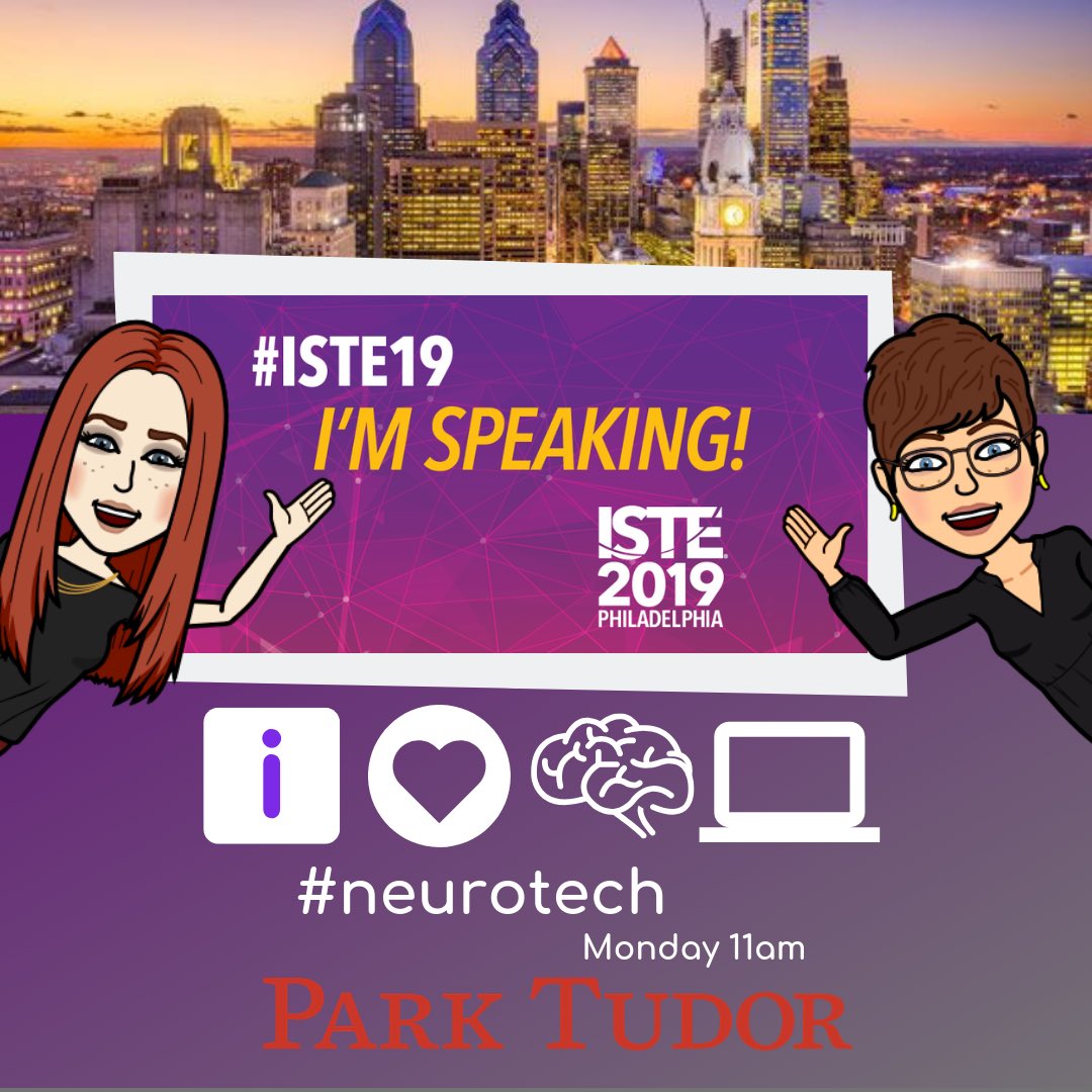Hope you are enjoying the conference! Come see us in Franklin 8-9 at 11:00 for some educational fun!! @jeverettPT #iste19