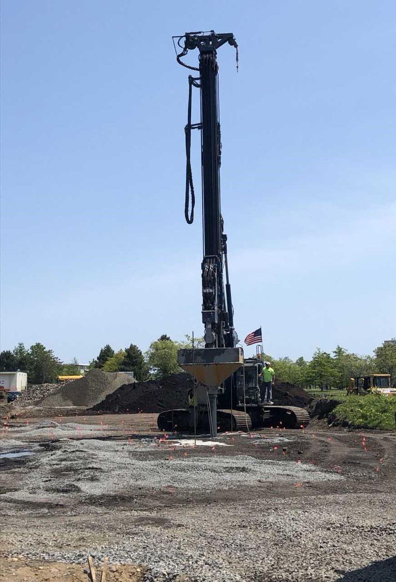 DMSdesignllc's tweet photo. Ground improvement progressing nicely at our Halstead Salem Station project. @HelicalDrilling is preparing the site for the development, which will bring 130 units of #housing to #SalemMA. #DMSdesign is proud to serve as #ArchitectofRecord. DSF Group Fulcrum Associates, Inc. https://t.co/maePwrVIkm