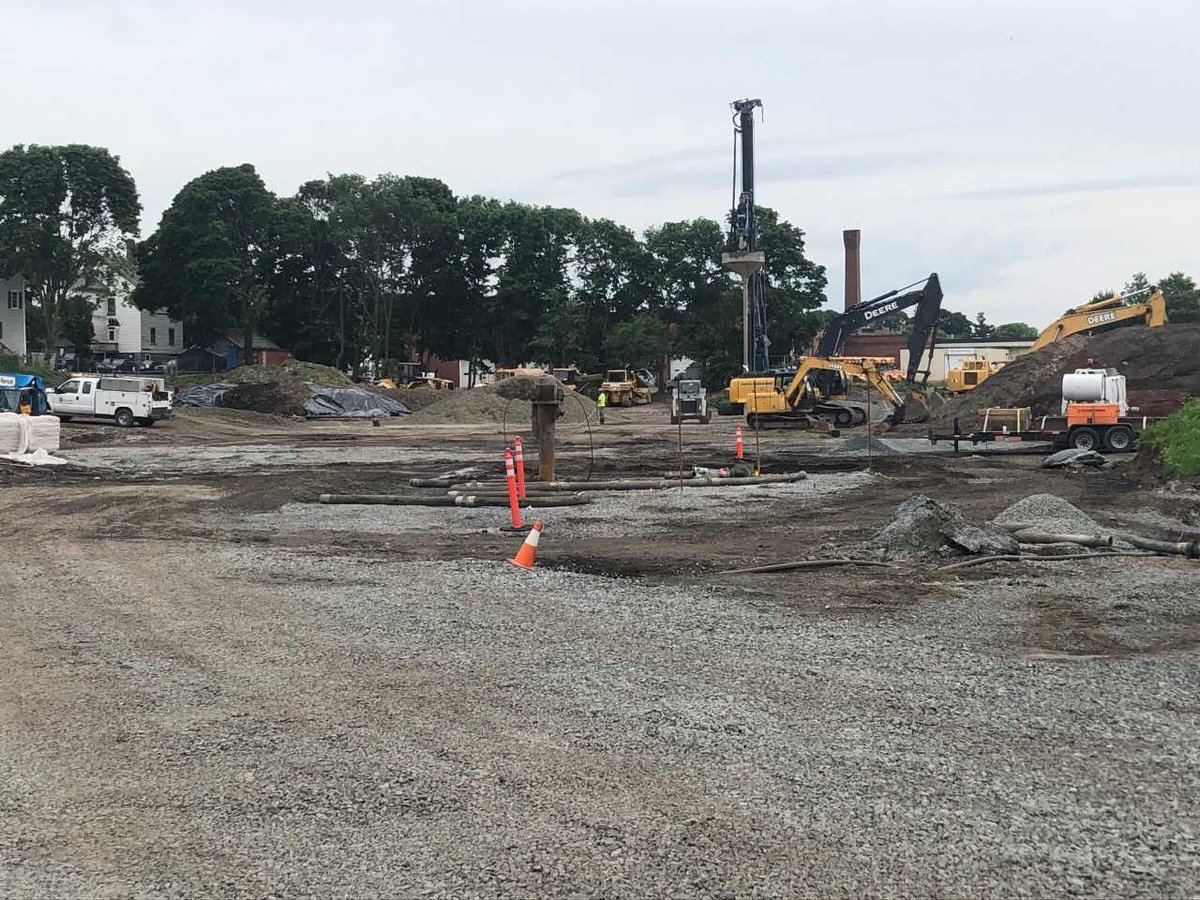 DMSdesignllc's tweet photo. Ground improvement progressing nicely at our Halstead Salem Station project. @HelicalDrilling is preparing the site for the development, which will bring 130 units of #housing to #SalemMA. #DMSdesign is proud to serve as #ArchitectofRecord. DSF Group Fulcrum Associates, Inc. https://t.co/maePwrVIkm