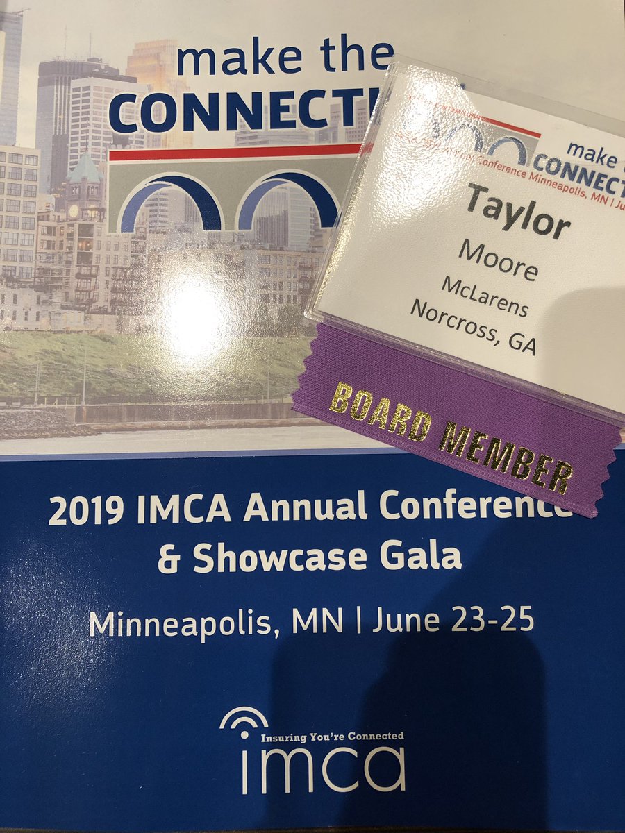 MarketerMoore's tweet image. Looking forward to a great @IMCAnet conference this week learning and networking with fellow insurance marketers! #2019IMCA