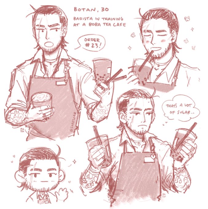 new oc 😌 his name is Botan 