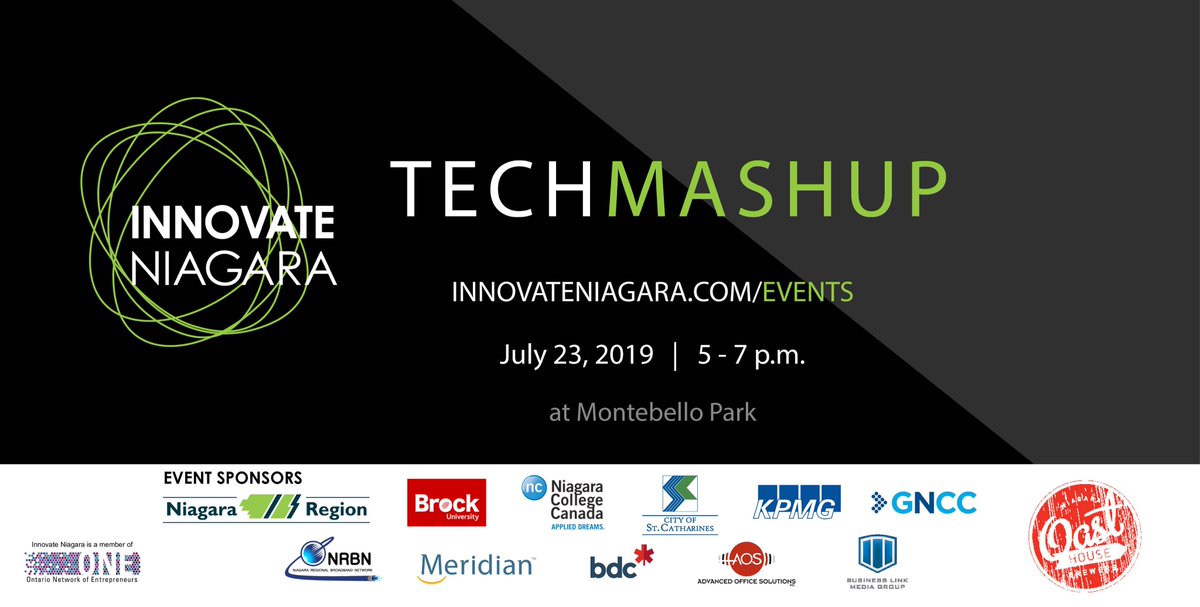 InnovateNiagara's tweet image. #Niagara's tech community is gearing up for our summer #TechMashup on July 23 at Montebello Park. Will you be there? You never know who you'll meet or what opportunities will come up at a #Tech Mashup! Register here &amp;gt;&amp;gt; bit.ly/eventsIN