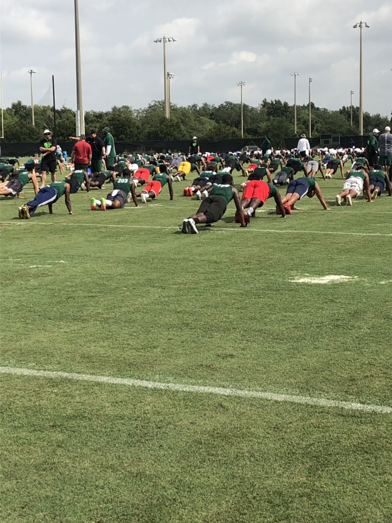 tatatyca's tweet photo. @LucasDY2022 @andrewd73754845 my sons are not playing about this football grind. Thank you @USFFootball for hosting such a great camp experience! @CoachSpicer95 #greatnessbytwos https://t.co/2uEtnbqtnX