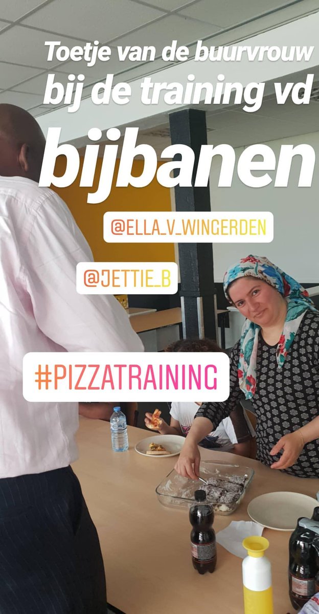 Daar worden we blij van hier! #toetje #buurvrouw #training #bijbanen @JettieBourquin