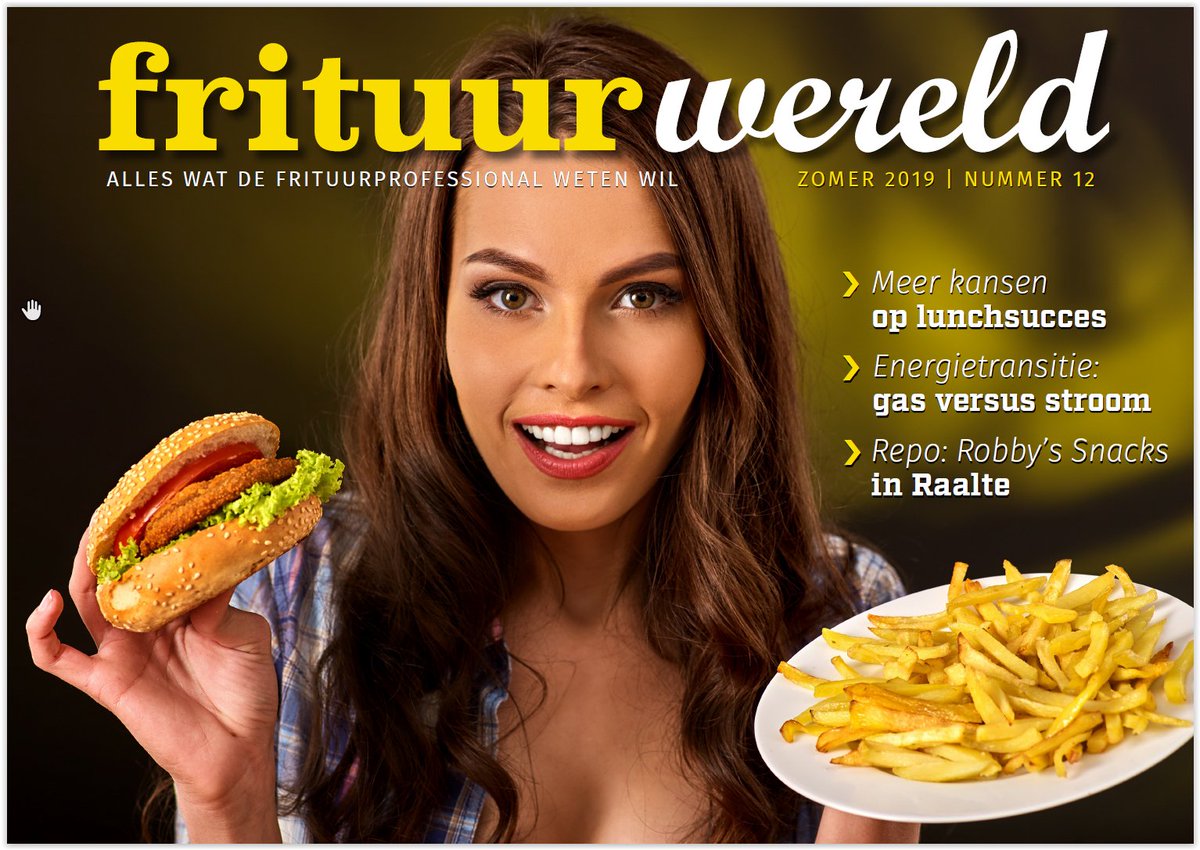 De zomer editie van het vakblad Frituurwereld is afgelopen vrijdag of zaterdag weer op de mat gevallen bij alle frituurprofessionals van Nederland. Niet ontvangen? Stuur dan een mail naar info@frituurwereld.nl. We sturen je dan alsnog deze editie GRATIS toe.