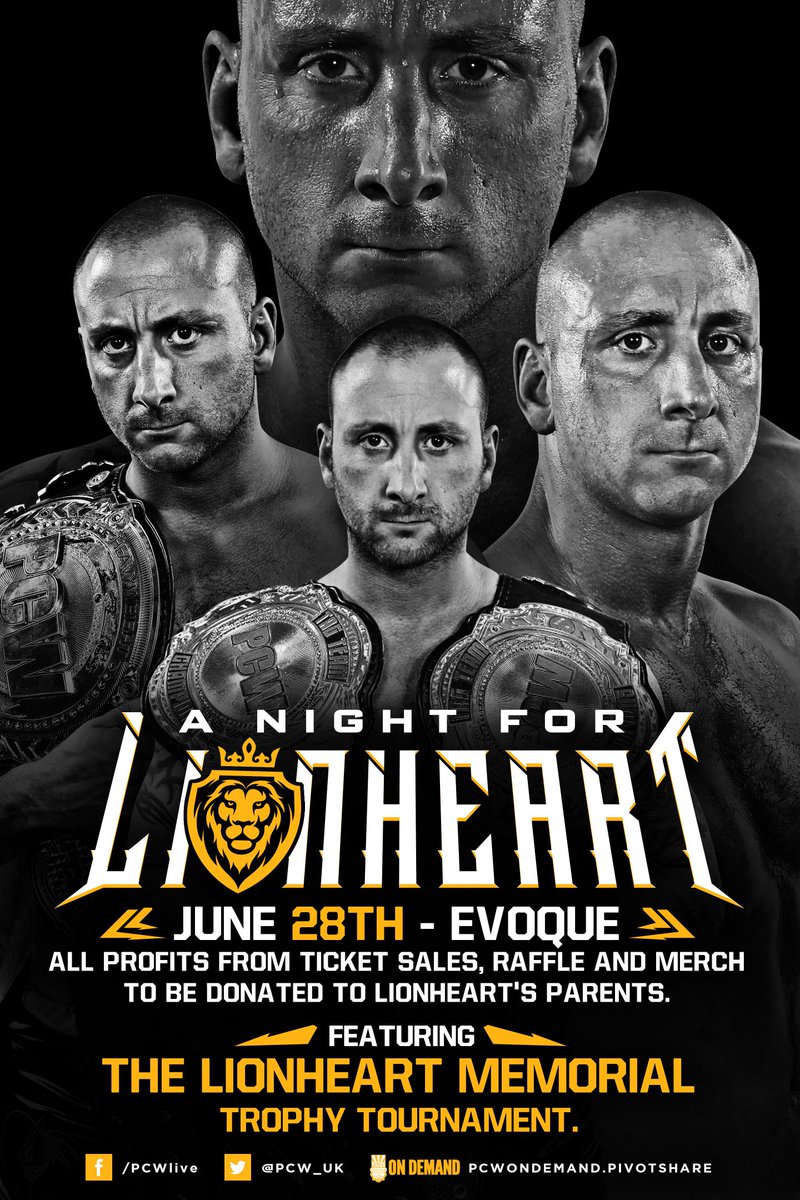 PCW_UK's tweet photo. #RT THIS FRIDAY IS FOR LIONHEART (PLEASE SHARE). An emotional night to remember. .

MORE DETAILS https://t.co/xkEkl1oNhG https://t.co/FIA0P20epm