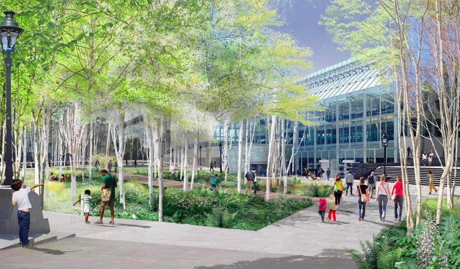 By 2030,  #Paris wants 50% of the city covered by fully porous planted areas, anything from new parkland to green roofs. They call them “Islands of Freshness,” & they’ll help with heat island, pollution &  #ClimateChange. Congrats  @Anne_Hidalgo, via  @CityLab  https://www.citylab.com/environment/2019/06/paris-trees-famous-landmarks-garden-park-urban-forest-design/591835/