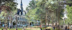 By 2030,  #Paris wants 50% of the city covered by fully porous planted areas, anything from new parkland to green roofs. They call them “Islands of Freshness,” & they’ll help with heat island, pollution &  #ClimateChange. Congrats  @Anne_Hidalgo, via  @CityLab  https://www.citylab.com/environment/2019/06/paris-trees-famous-landmarks-garden-park-urban-forest-design/591835/