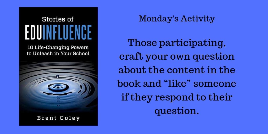 mjjohnson1216's tweet photo. Monday's Activity
Those participating, craft your own question about the content in the book and “like” someone if they respond to their question. #BookCampPD #EduIfluence https://t.co/uwiWrHFN10