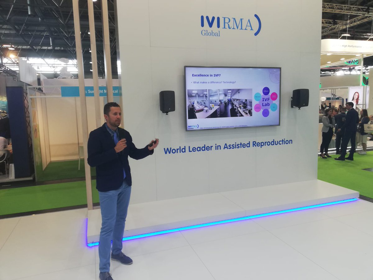 iviitalia's tweet photo. Il Dott. #MarcosMeseguer sta parlando di #IntelligenzaArtificiale presso il nostro stand #booth71 #ESHRE2019 #ESHREIVI2019 @ESHRE https://t.co/jSeq2PcTUr