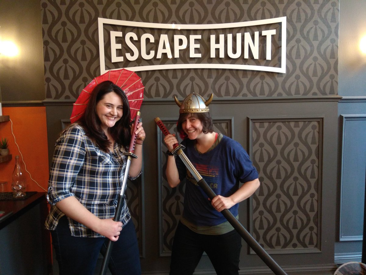 pip_clark's tweet photo. Guess what the theme of the room we just escaped from was... #escapehuntedinburgh https://t.co/qdMSBJs7IG
