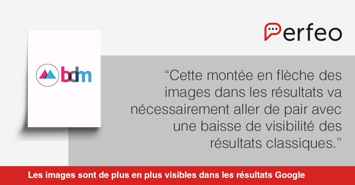 2019, une année où le visuel prime sur le texte. La part des images dans les résultats de recherche est en hausse depuis avril. 
Optimiser et adapter son contenu #SEO en fonction des images est aujourd’hui  un élément clé en référencement.
Source : buff.ly/2UQU7KI
#Google