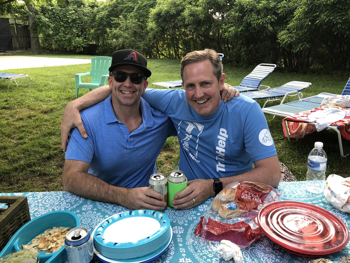 tritohelp's tweet photo. Happy #Tritohelpday from the Stroup brothers!! Happy birthday day Addie.  It’s not just another oh um Monday - it’s Tri To Hellp day!!  Send in your pictures and please donate to help us help others - https://t.co/Zlfwq9Joz3 https://t.co/VCq4ZTITD4