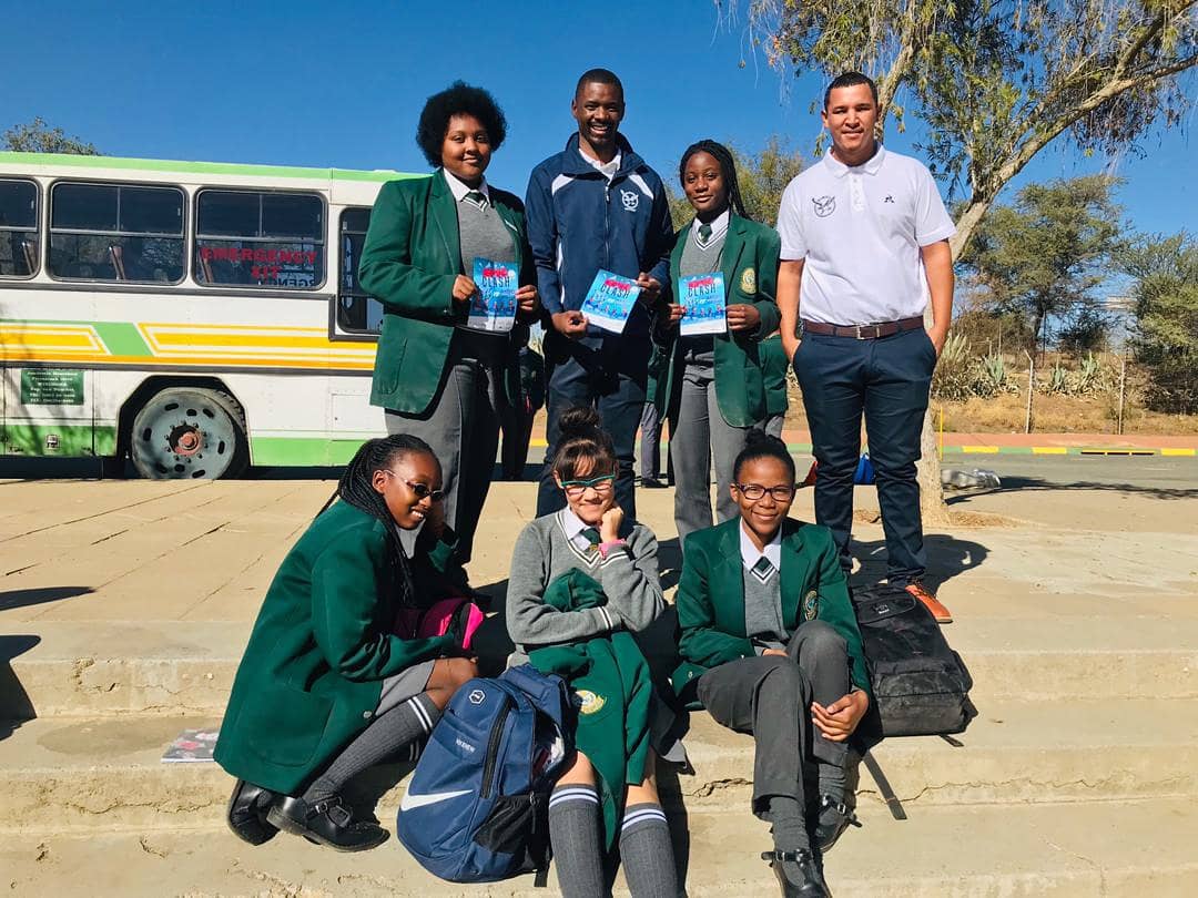 CricketNamibia1's tweet photo. What an exciting day this has been π€©π The campaign has begun for the Eagles and the learners are ready for the BIG DAY, don't be left out! You will miss out! π
#Eagles #MultiplyTitans #APS #CricketNamibia #WAP #Academia #Parkies #WHKGymn https://t.co/ICb6kmSpiP
