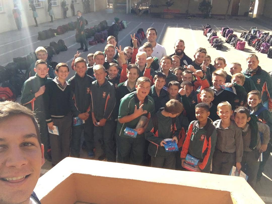 CricketNamibia1's tweet photo. What an exciting day this has been π€©π The campaign has begun for the Eagles and the learners are ready for the BIG DAY, don't be left out! You will miss out! π
#Eagles #MultiplyTitans #APS #CricketNamibia #WAP #Academia #Parkies #WHKGymn https://t.co/ICb6kmSpiP