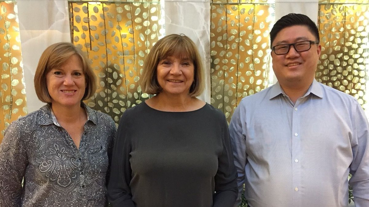ALA_PLA's tweet photo. PLA would like to recognize (L to R) Tracy Strobel of @CuyahogaLib, Pam Smith of @ilovemyanythink & Richard Kong of @skokielibrary, whose terms will end this month, for their dedicated service as members of our board of directors. Thank you! #PLALeadership #ALAAC19 https://t.co/jDepmX2Fyr