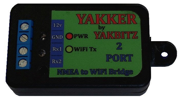 ‘Yakker’ 2 Port NMEA to WiFi Bridge universalyachtparts.com/product/yakker…