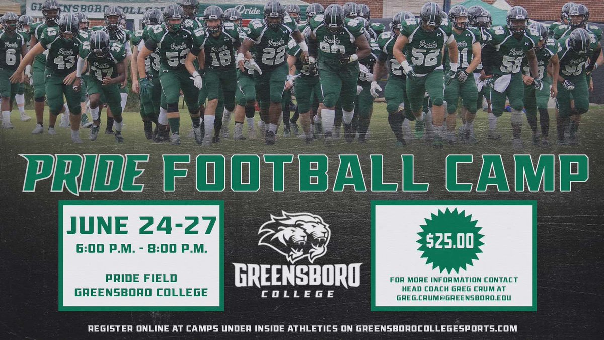 Greensboro College Football tweet media