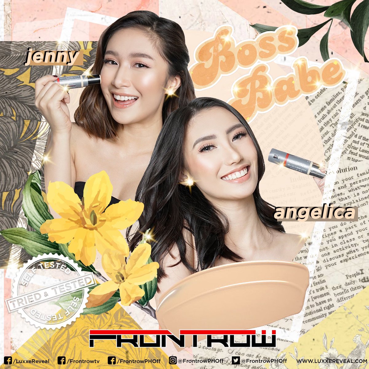 FrontrowMatth's tweet photo. Be a #BossBabe like LuxxeStars' Jenny Yeo and Angelica Jane Yap - Ms. Pastillas ONLY with the #DDStick, #KoreasMostInnovative hybrid skincare stick!
With its slick and compact design made for ALL genders, youโre sure to have #FreshnessOnTheGo for that ULTIMATE confidence boost! https://t.co/dtahann5Cd