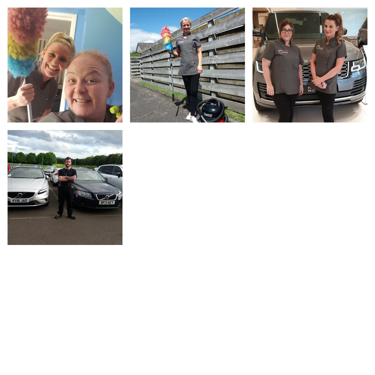 CallAlfred's tweet image. A very warm welcome on board to our new staff

Vicky will work in Midlothian (fronted by the grinning Lisa!)

Sasha will work across our 5 Edinburgh teams 

Debbie and Danielle complement our commercial team 

Craig takes responsibility for workshop related cleaning at Volvo