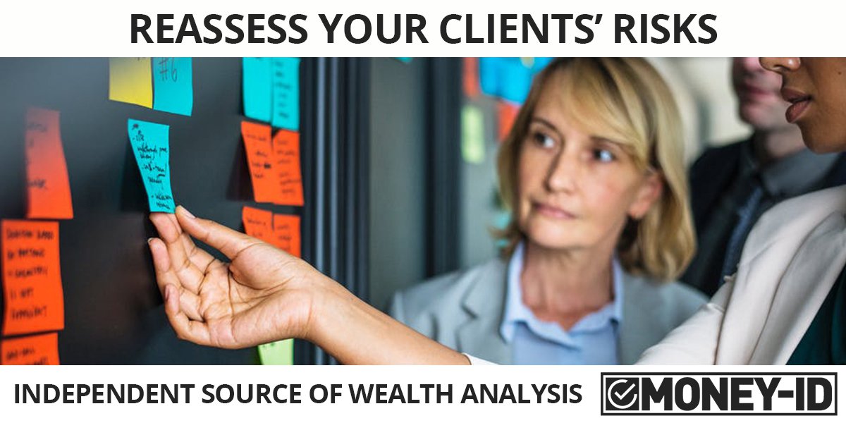 TheMoneyID's tweet photo. What are your clients' risks? Geo, Activity, Network, Wealth, Source of wealth... Use smart data collection and AI to analyse your clients' personal and financial situation
https://t.co/wdrjKoVFGp
#banking #finance #wealthmanagement #compliance #fintech #regtech https://t.co/L5Yt0sjzeM