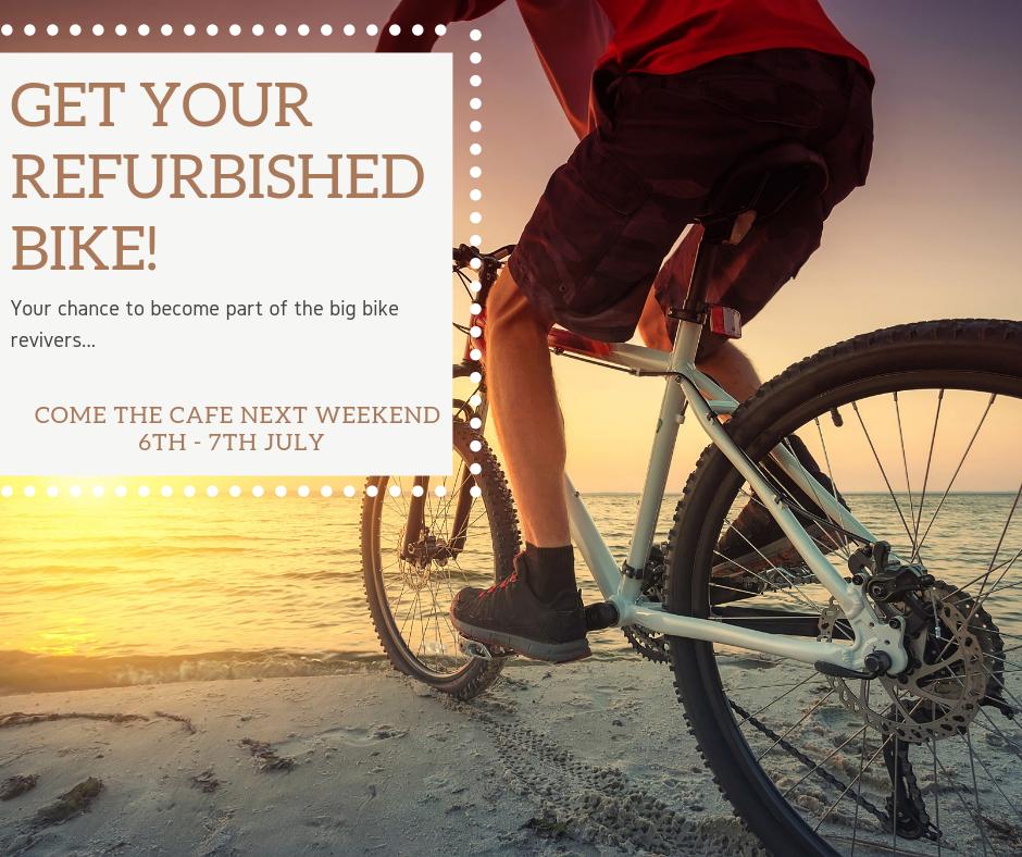 mecycle1's tweet photo. Don't forget to save the date in your diary! 6th and 7th July come down to the cafe to get yourself a great refurbished bike! https://t.co/jjVzXwf2FQ
