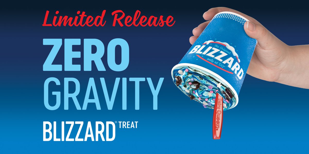 DQSprague's tweet photo. Greetings Space Explorers! TODAY ONLY, come join us in celebrating the 50th anniversary of the Moon Landing and try our LIMITED TIME Zero Gravity Blizzard! 🌌🚀 https://t.co/cAUewGShVF