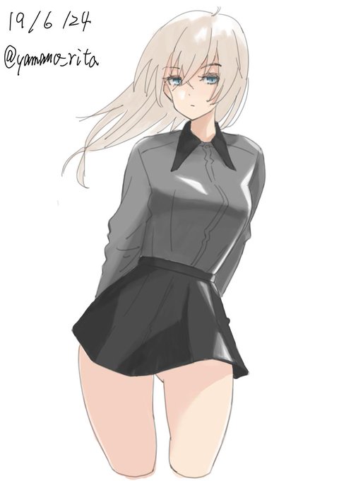 #ガルパン版深夜のお絵描き60分一本勝負
#ガルパン版深夜のお絵描き60分一本勝負_20190624 